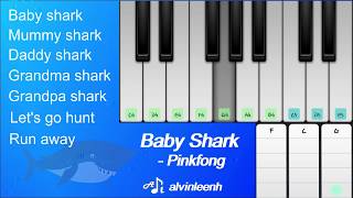 How to play Baby Shark in 2 minutes【Easy Piano Tutorial ...