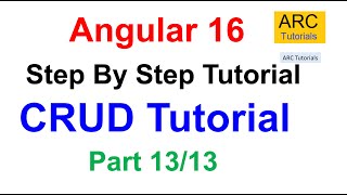 Angular 16 CRUD with Web API Tutorial Part #13 - Final Demo and Source Code