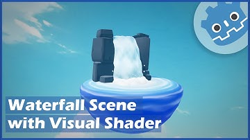 Creating waterfall scene | Godot 4 Visual Shader basic