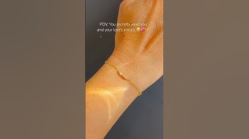 Forever making crush jewelry | Gold & Pearl Morse Code Secret Message Bracelet #shorts