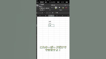 キーボードだけでできる文字の書式設定3選♥️#shorts #エクセル  #Excel  #パソコン初心者  #パソコンスキル  #ビジネススキル  #スキルアップ  #便利術  #仕事効率化