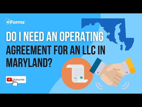 Wie ein LLC Operating Agreement in Maryland Stellen