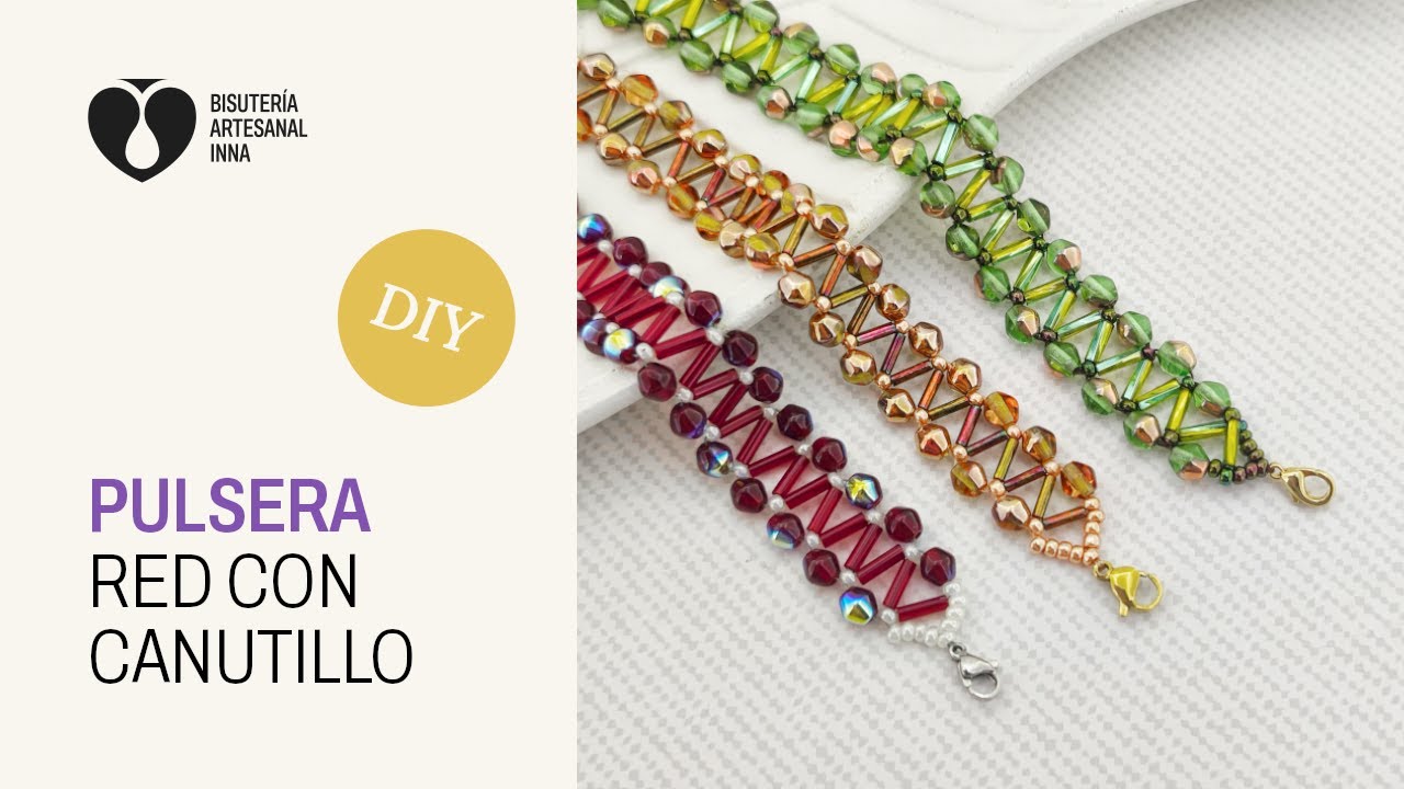 Pulsera Red con Canutillo | Tutorial DIY
