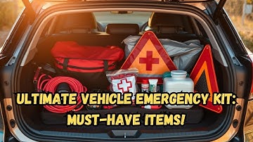 Ultimate VEHICLE Emergency Kit: Must-Have Items!