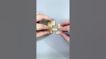 Can you build a symmetrical shape with three pieces #Puzzles #IQ #iqtest