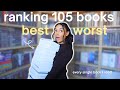 ranking the 100+ books I read this year from WORST to BEST! ✨📚