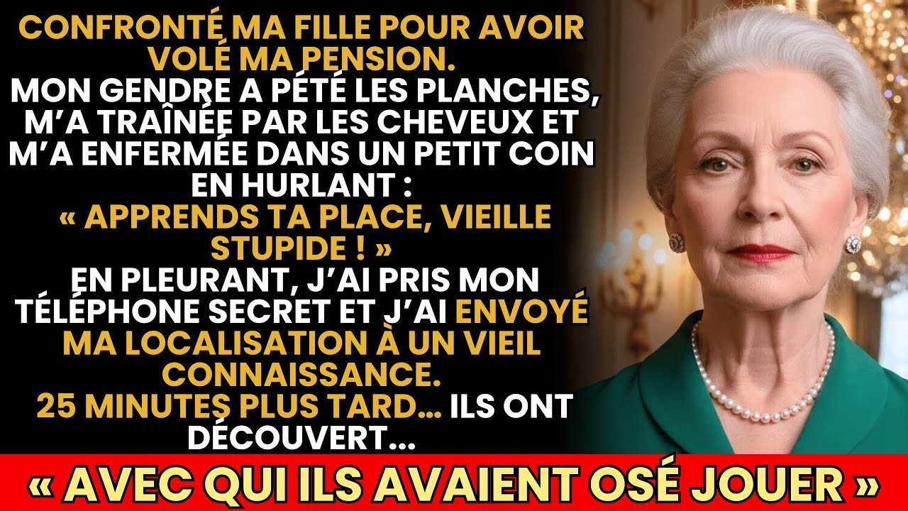 On dit que l'amour maternel pardonne tout. Moi, j'ai appris qu'il a des limites. Le jour où ma fille a vidé mes comptes et que son mari m'a traînée par les cheveux dans les escaliers en me...