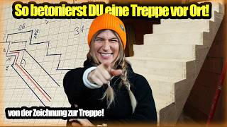 Tschulique erklärt: Treppe VOR ORT einschalen und betonieren