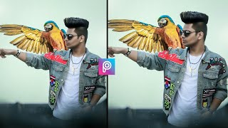 PicsArt Parrot Viral Photo Editing Tutorial in PicsArt Step by Step in Hindi - BF Editz Army screenshot 3