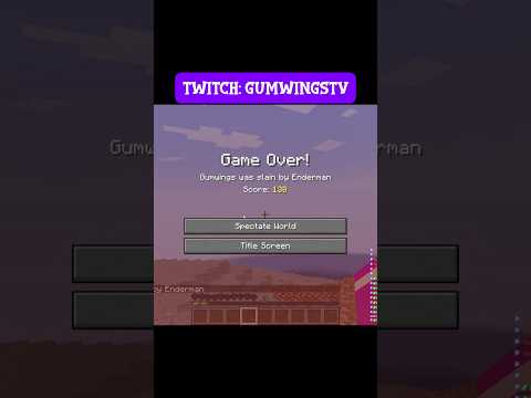 ENDERMAN JUMPSCARE #minecraft #twitch #shorts