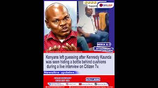 Kennedy Kaunda creates attention on live interview on Citizen Television.
