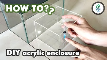 How To Make Acrylic Enclosure Video (Measuring, Cutting, Gluing, Drilling)
