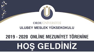 ODÜ Ulubey Meslek Yüksek Okulu Mezuniyet Töreni