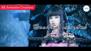 chadariya jheeni re jheeni aankhen bhini re bhini song || Beautiful Animated Love video