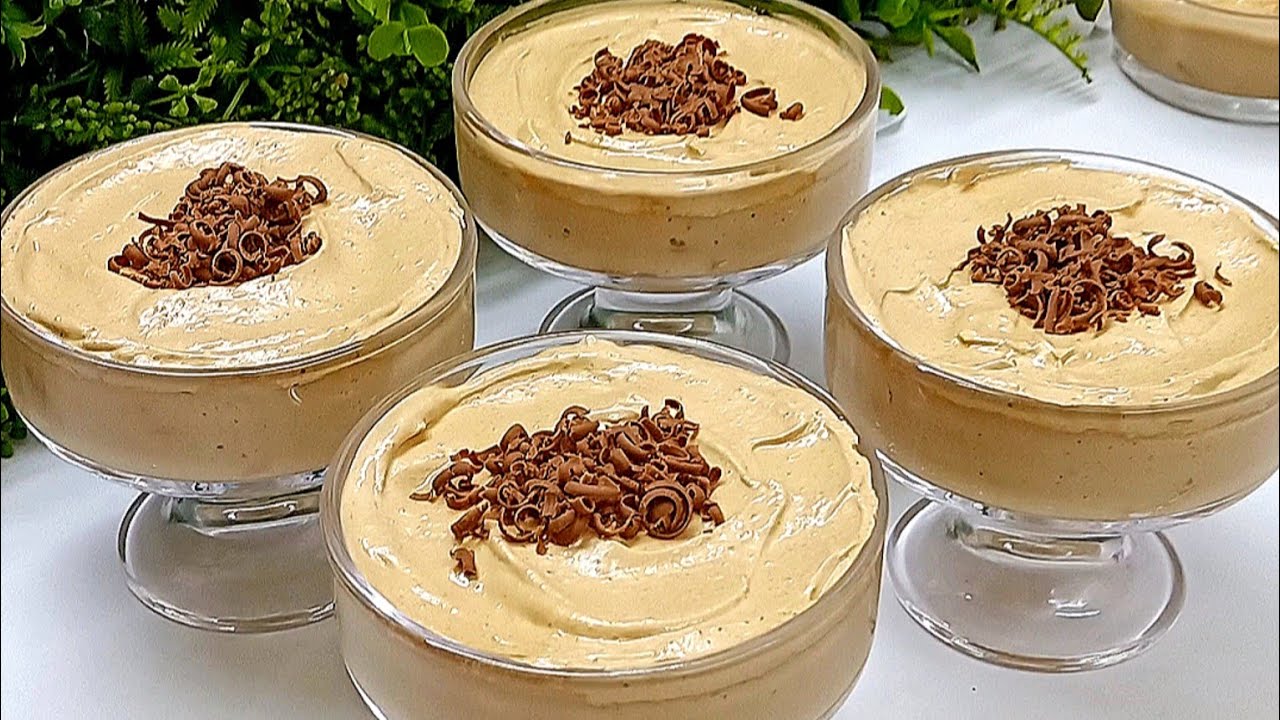 حلى الخلاط السريع❗بدون بيض ولانشا ولا فرن❗تحليه بارده وسريعه فى خمس دقايق 