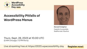 Accessibility Pitfalls of WordPress Menus