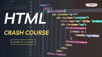 HTML Crash Course : Learn Web Development in 60 Minutes