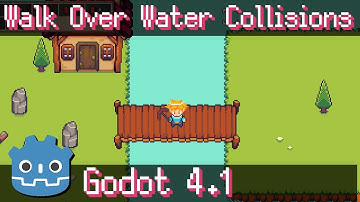 Walk over Water Tiles & Ignore Collisions while on a Bridge ~ Godot 4.1 Tutorial