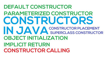 40 - Constructors in Java (Hindi/Urdu)
