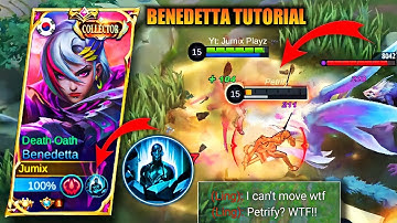 BENEDETTA TUTORIAL FOR BEGINNERS AND NEW USER THIS SEASON 25 | MOBILE LEGENDS