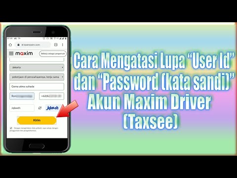 Cara Mengatasi hilang/lupa User Id dan Password akun Maxim Driver (taxsee)