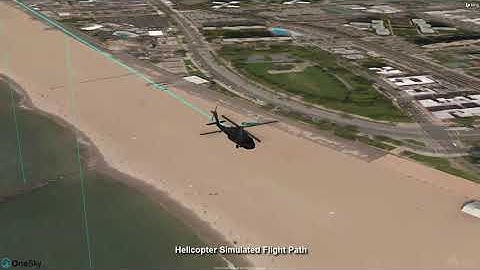 Drone Black Hawk Helicopter Collision Simulation