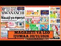Magazeti Ya Leo Machi 20 2026 Ijumaa Magazeti Ya Michezo Leo Asubuhi Ijumaa SIMBA Magazeti Ya Leo Machi 20 2026 Ijumaa Magazeti Ya Michezo Leo Asubuhi Ijumaa SIMBA