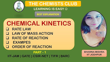 Chemical Kinetics Introduction 01- For CSIR/NET/GATE/IITJAM/TIFR/BARC