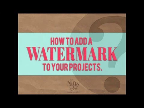How to add a Watermark using PSE