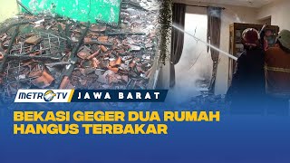 Dua Rumah Hangus Terbakar di Bekasi Diduga Akibat Korsleting