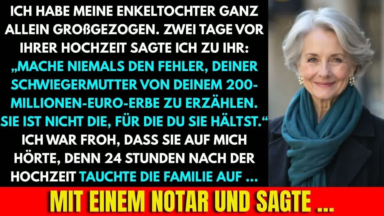 Ich Sagte： 'Sag Deiner Schwiegermutter Niemals Von 200M Euro' — 24 Std Nach Der Hochzeit Kamen S