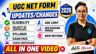 UGC NET 2026 FORM ALL UPDATES IN ONE VIDEO ✅ Eligibility, Age Limit, Syllabus, New Pattern