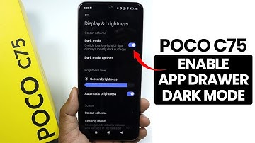 How to Enable Dark Mode on App Drawer in Poco C75 - App Drawer Settings