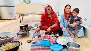 मम्मी ne pehli bar ki vlogging🤗 bnaya Rajasthani food 🥗