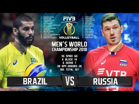 Brazil Vs Russia Highlights Final 6 Mens World Championship 2018