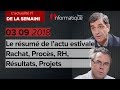 Infonews Hebdo 03/09 - Le résumé de l’actu estivale : Rachat, Procès, RH,  Résultats, Projets