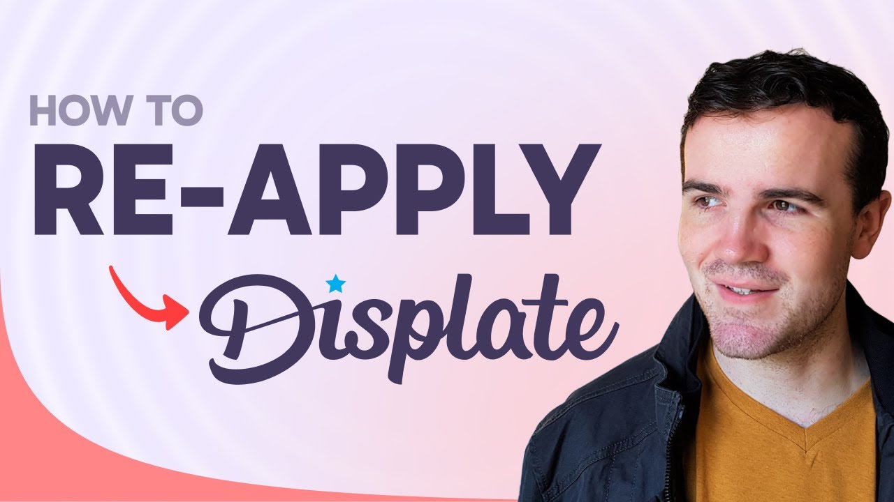 How to Reapply to Displate (Step by Step) - YouTube