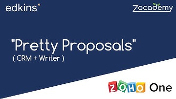 2025 sneak peek: Create a "Pretty Proposal" with Zoho CRM and Zoho Writer