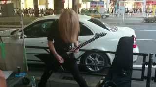 Guitarist Ryoji "GYZE" at Shibuya Tokyo, 15 Aug. 2015. chords