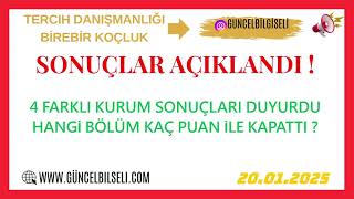 Sonuçlar Açiklandi 4 Farkli Kurum Sonuçlari Açiklandi Taban Puanlar Ne Oldu ?