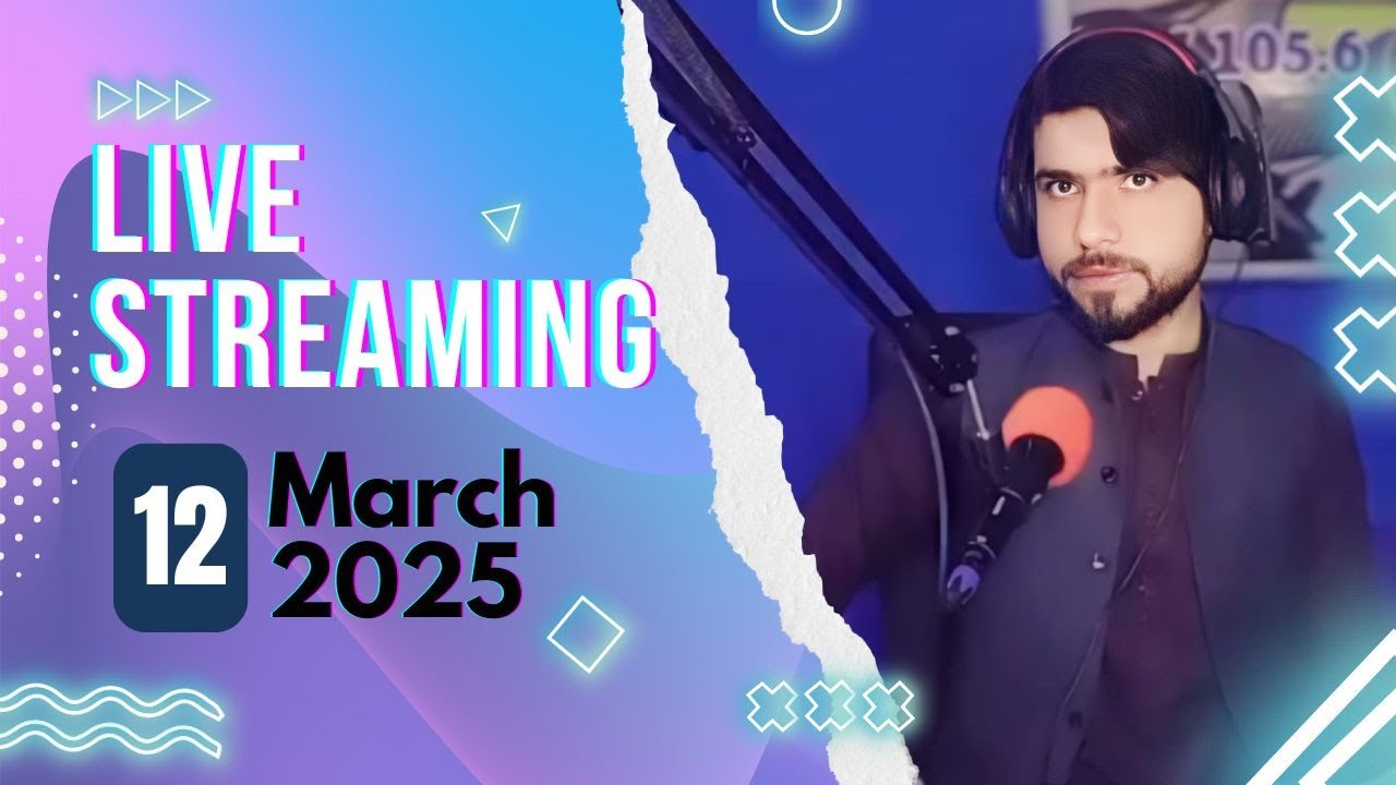 RJ Numan Arman live radio show 12-03-2025 #pashtoghzal #pashtopoetry ...