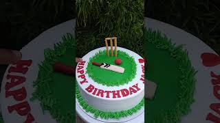 cricket theme cake cakedesign simple cake design birthdaycakedesign