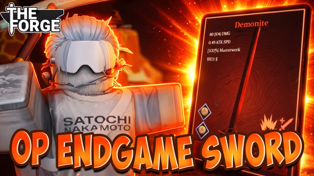 How To Craft The STRONGEST ENDGAME Sword In The Forge...