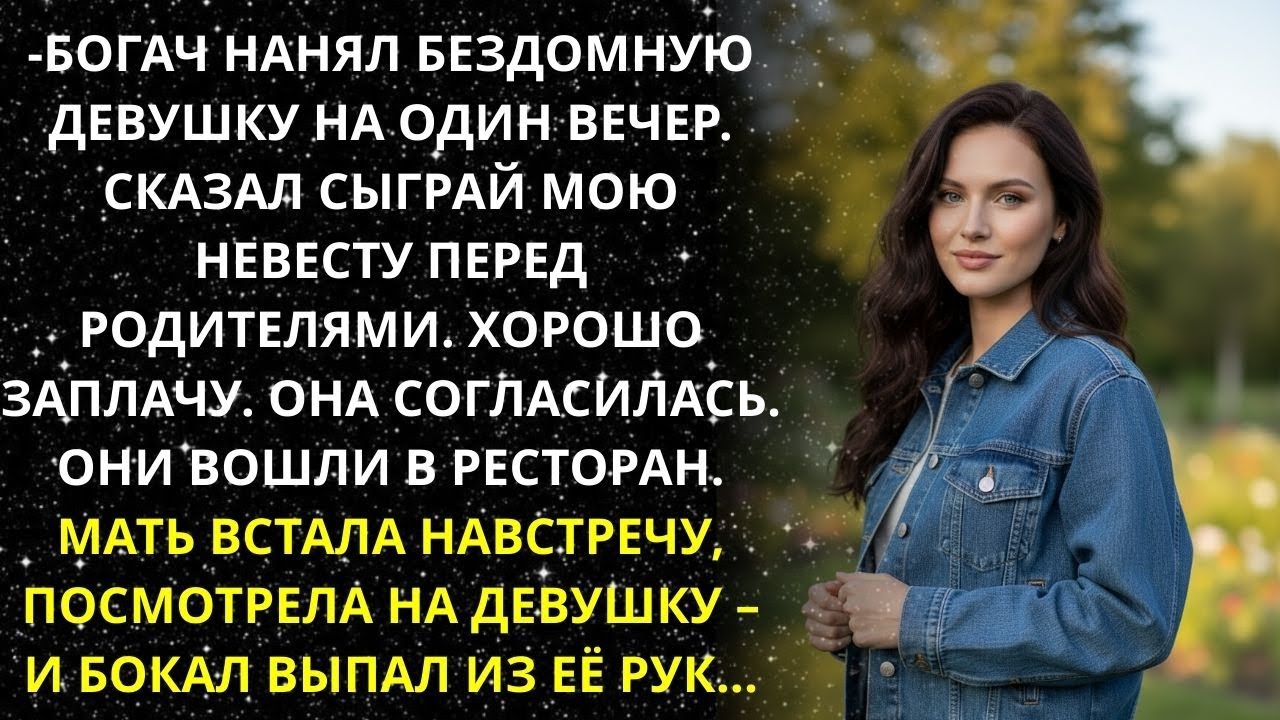 Богач нанял бездомную сыграть невесту. Мать встала навстречу — и бокал выпал из её рук...