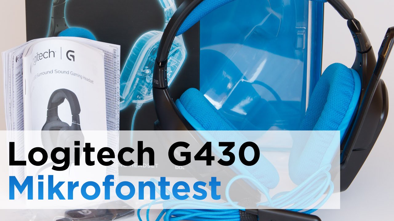 Logitech G430 - Mikrofontest & Software - YouTube