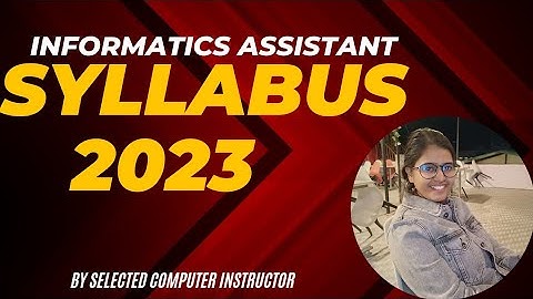 Raj IA Syllabus 2023 | Suchna Sahayak New Syllabus | Informatics Assistant Syllabus Latest Update