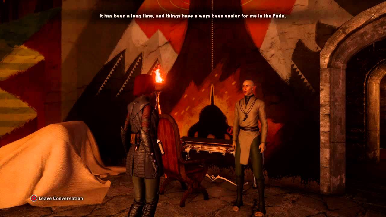 Dragon Age Inquisition Discussing The Kiss (Solas Romance Part 7