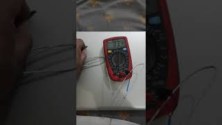 Measuring temperature with a Digital Multimeter (DMM) using a thermocouple. #shorts