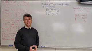 PreCalculus - Multivariable Linear Systems (Gaussian Elimination)