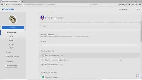 Navigating a Coursera Course - Introduction to C# Programming and Unity